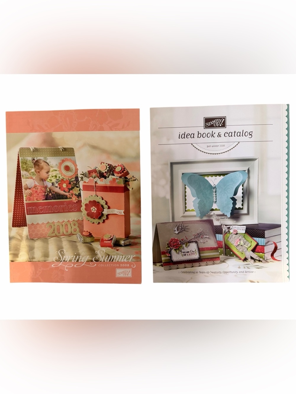 2 Stampin' Up! Idea Book & Catalogs 2008 Spring – Summer & Fall – Winter edition